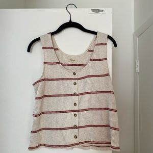 Madewell striped knit tank top